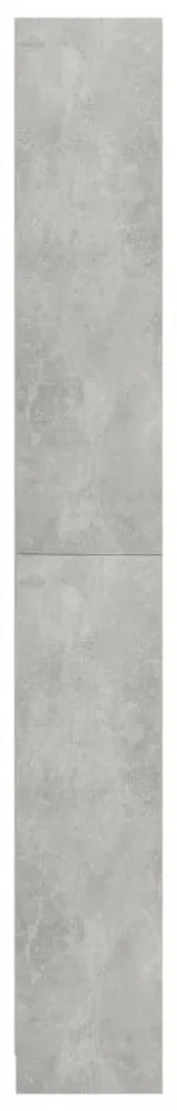 5-szintes betonszürke szerelt fa könyvszekrény 80 x 24 x 175 cm