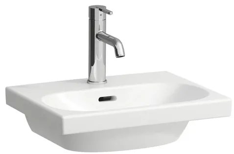 Mosdótál Laufen Lua 45x38 cm fehér fényes felülettel akkumulátor lyuk középen H8150810001041