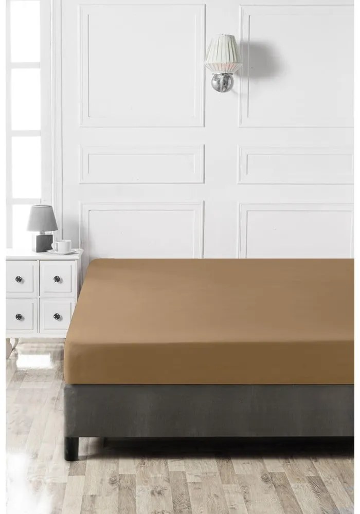 Barna gumis pamut lepedő 140x200 cm – Mijolnir