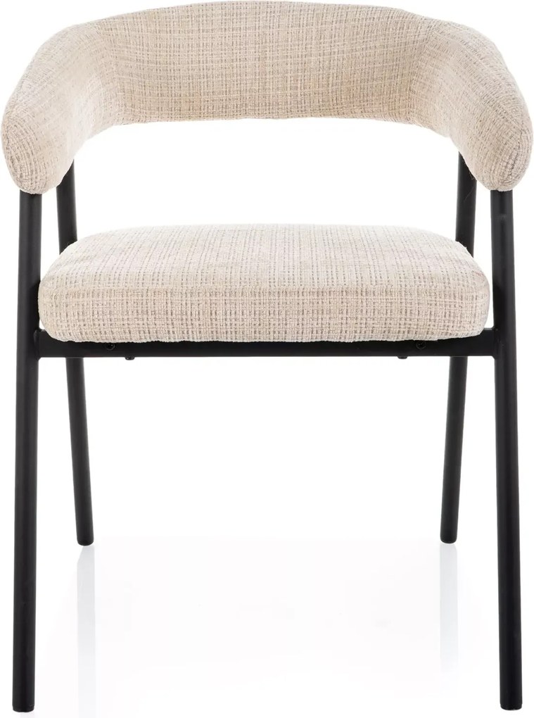 Étkezőszék KATANA fekete lábakkal, bézs
