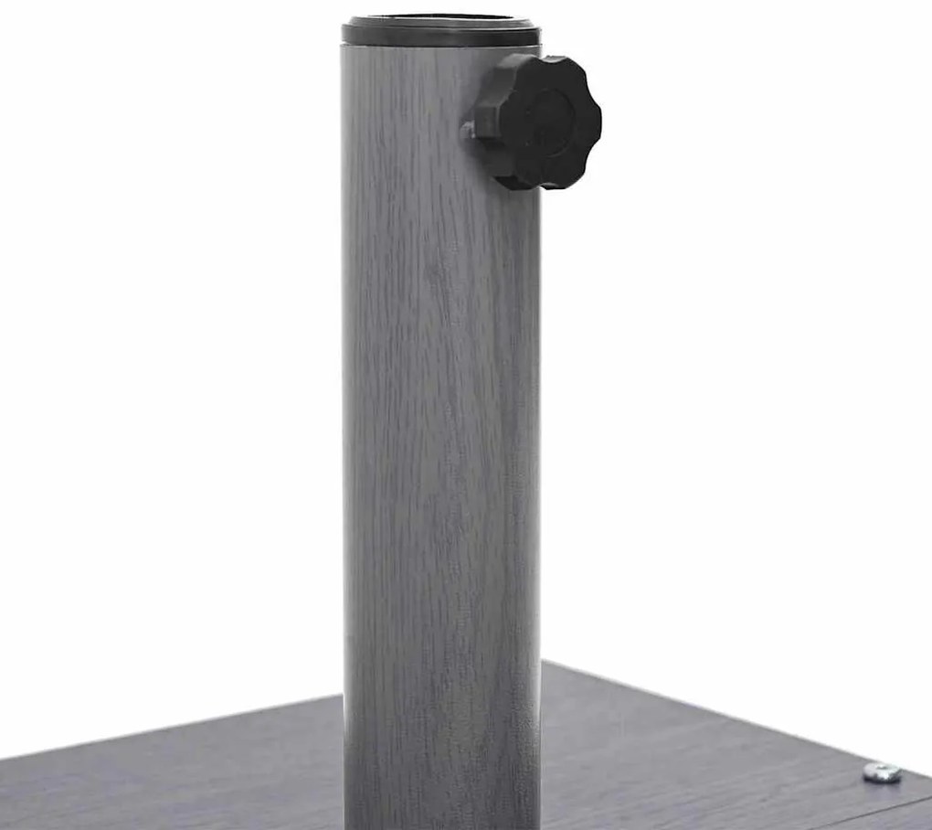 Kültéri Napernyő Tartók Sötét fa 45 x 45 x 32 cm Acél, Beton