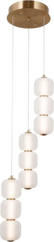 ITALUX PND-343629HBROPAL GANTI Modern Led Függesztett Lámpa Opál, Arany LED IP20