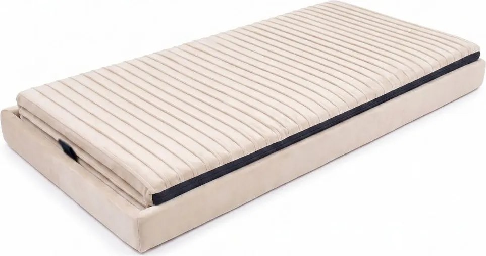 MALAGA összehajtható tárolós puff 76 cm ,bézs