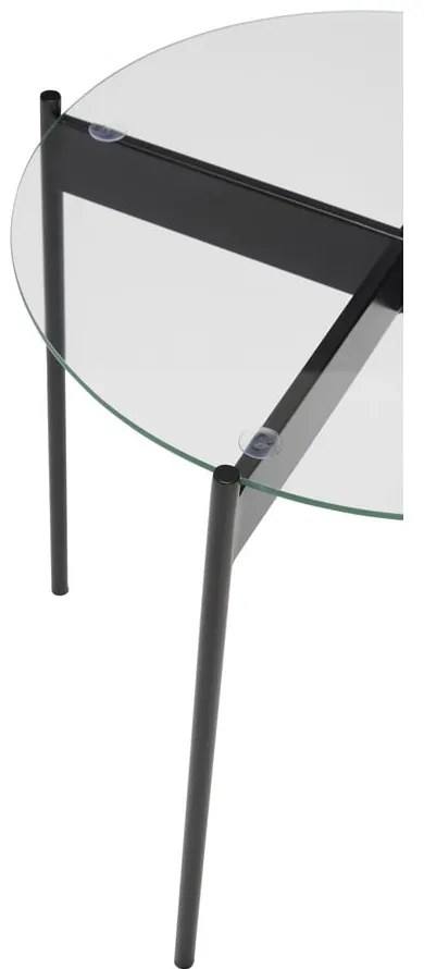 Kerek tárolóasztal üveg asztallappal ø 45 cm Beam – Hübsch