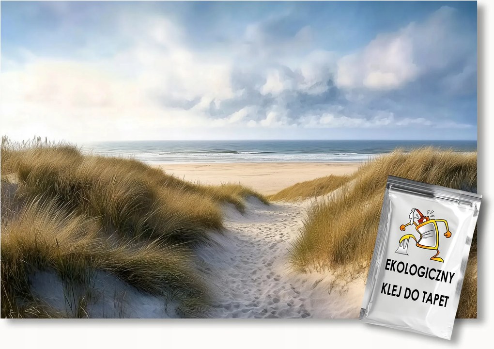 Fotótapéta Flizelina Tájkép Tenger Tengerpart Ösvény Dűnék Homok 350x250 ragasztó