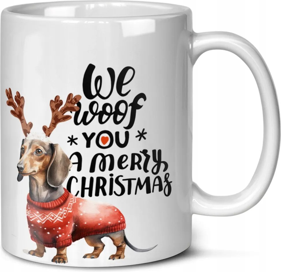 Karácsonyi Bögre Tacskó Kutyus Kutya Rajongó Miniatűr Kutya