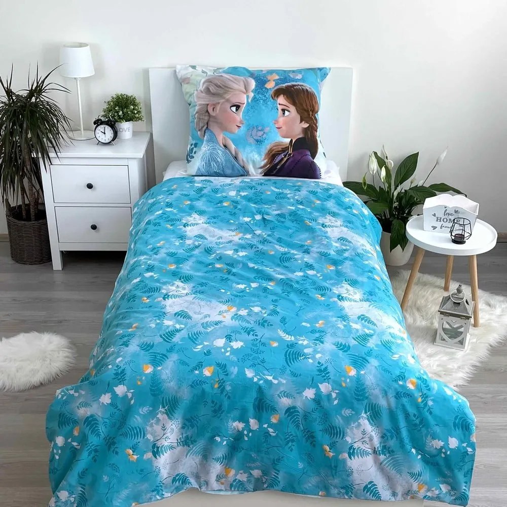 Egyszemélyes pamut gyerek ágyneműhuzat 140x200 cm Frozen – Jerry Fabrics