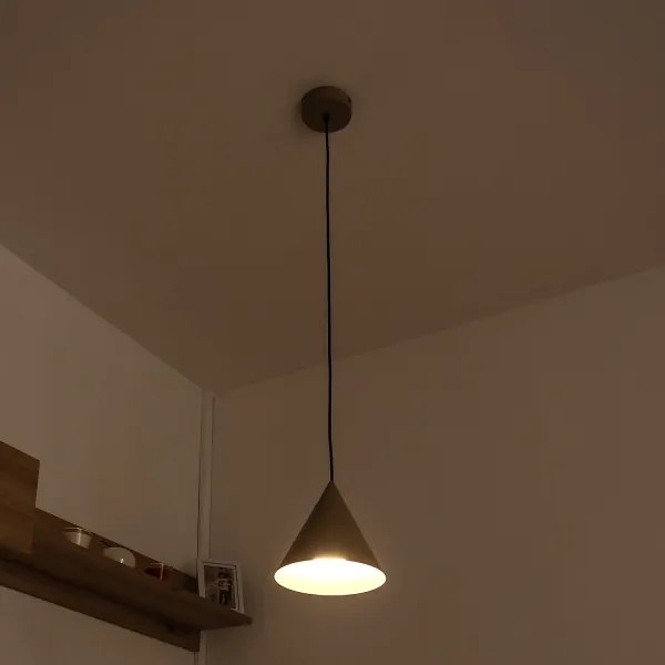 Kábelre függesztett ETNA II csillár 1xE27/15W/230V, átm. 18,5 cm, bézs