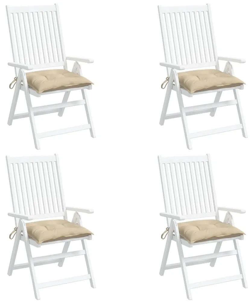 4 db bézs oxford szövet raklappárna 50 x 50 x 7 cm