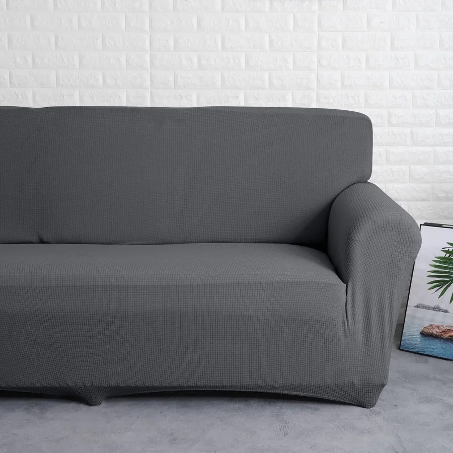 KanapéHuzat (enyhén vízlep., 4 személyes, sötétszürke)