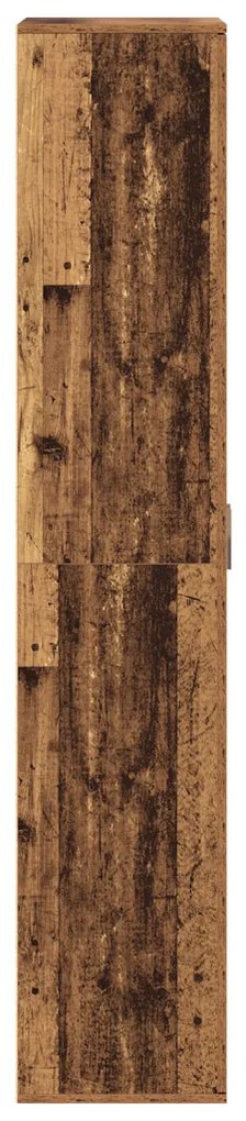 Magas Szekrény Régi Fa 70x35x180 cm Műgyanta