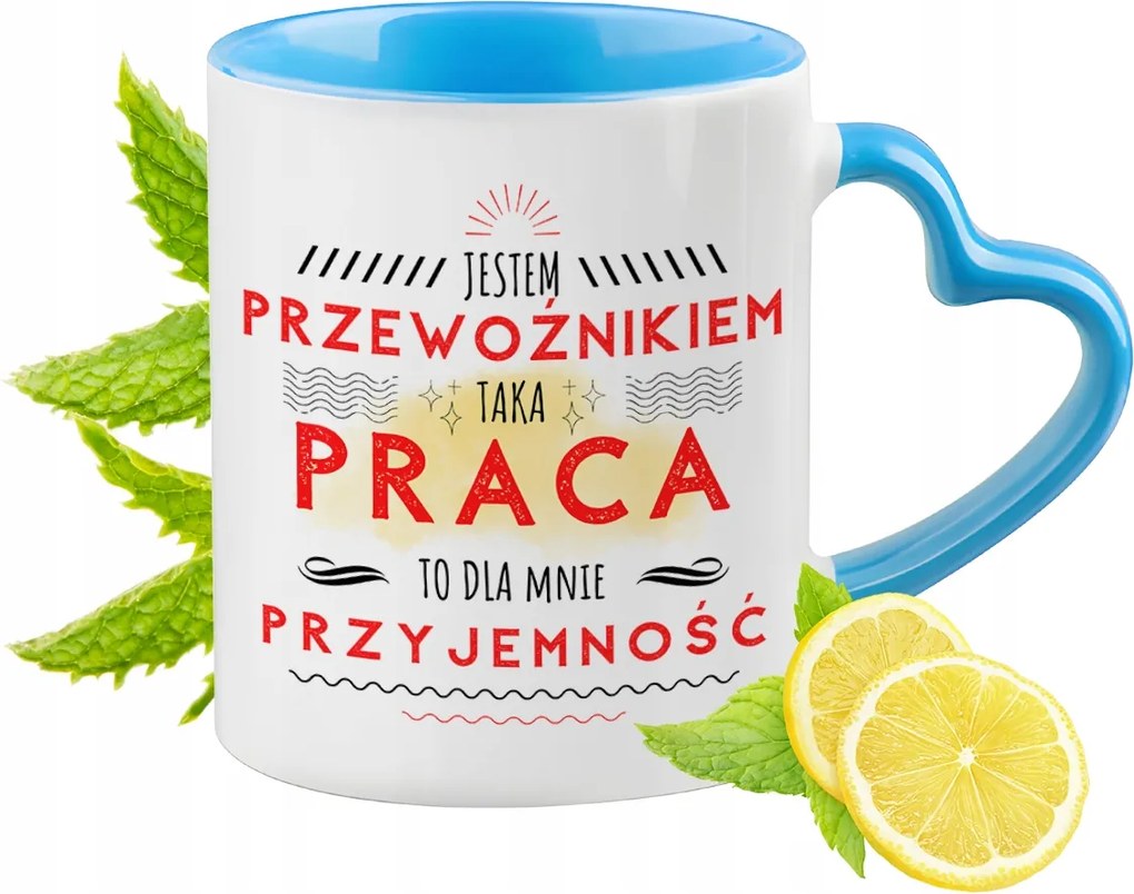 Hordozónak Kék Bögre Szív Alakú Füllel Ajándék