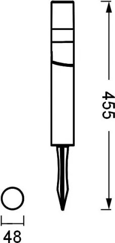 Ledvance - LED Kültéri lámpa ROTA SPIKE LED/1W/12V IP44