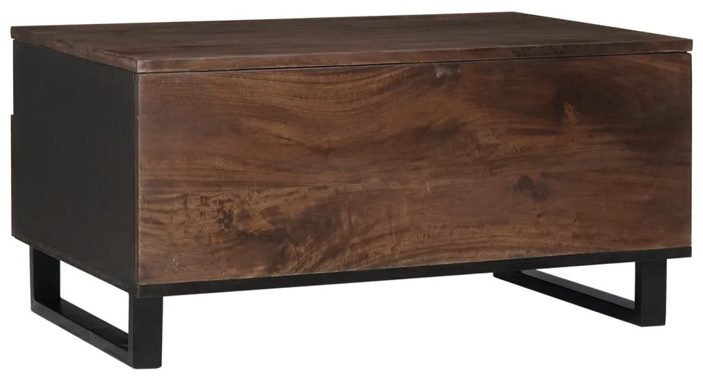 Kávézóasztal 80x54x40 cm Tömör Mangó Fából