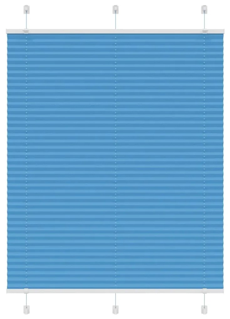 pliszírozott redőny kék 110x150 cm szövetszélesség 109,4 cm