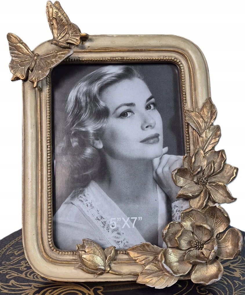 Barokk Képkeret Pillangó Dekoráció Antik Arany Tükör