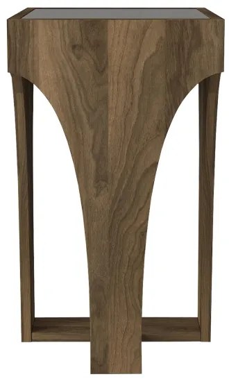 LITUS dohányzóasztal 58x37 cm barna