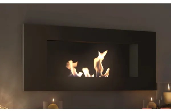 DELTA2/CZARNY/TUV - Beépíthető BIO DELTA2 kandalló 40x90 cm 2kW fekete