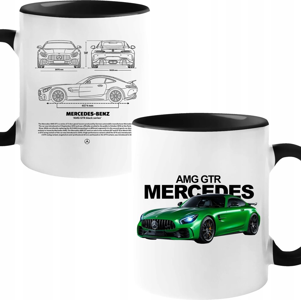 Bögre Mercedes-benz Amg Gtr Séma Ajándék Születésnap Karácsony Csomagolás