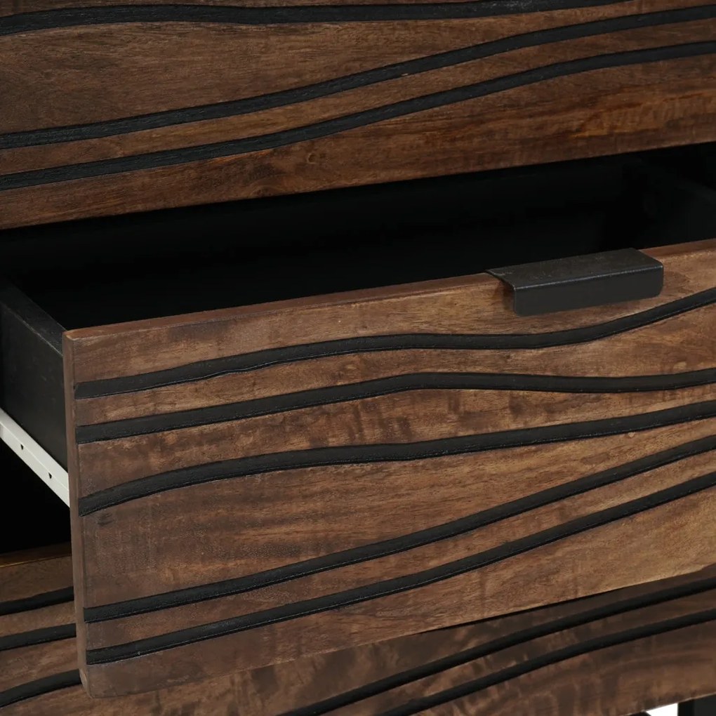 vidaXL Éjjeliszekrény fiókkal Dió 50 x 33 x 62 cm Tömör akácfa