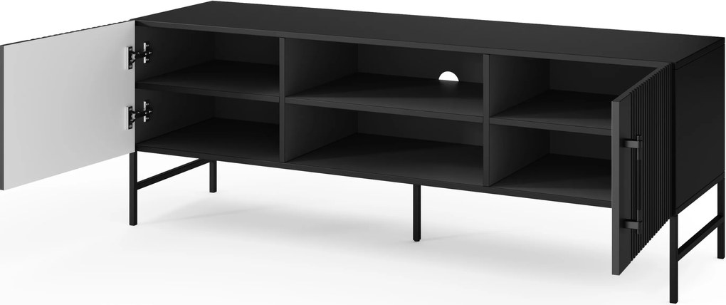 RTV asztal RAFTT 152x55 cm, fekete