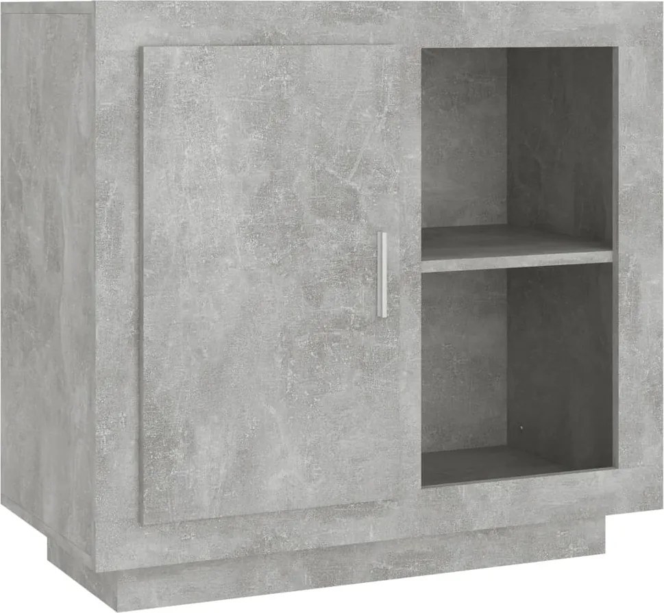 vidaXL betonszürke színű tálalószekrény 80 x 40 x 75 cm