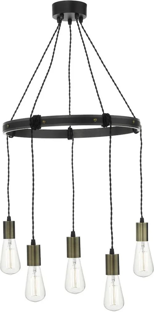 Dar Lighting IVAN IVA0531 Függőlámpa 5x60W/E27 IP20