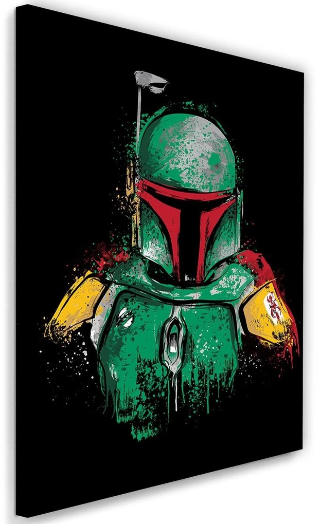 Gario Vászonkép Star Wars, fejvadász Boba Fett - Dr.Monekers Méret: 60 x 90 cm