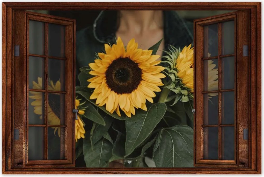 Poszterek 90x60 Napraforgók Virágok