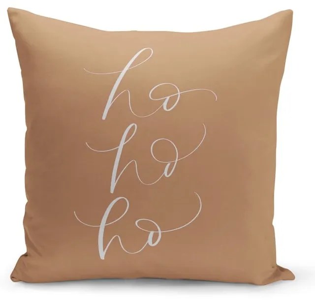 Christmas Noel karácsonyi barna díszpárnahuzat, 43 x 43 cm - Kate Louise