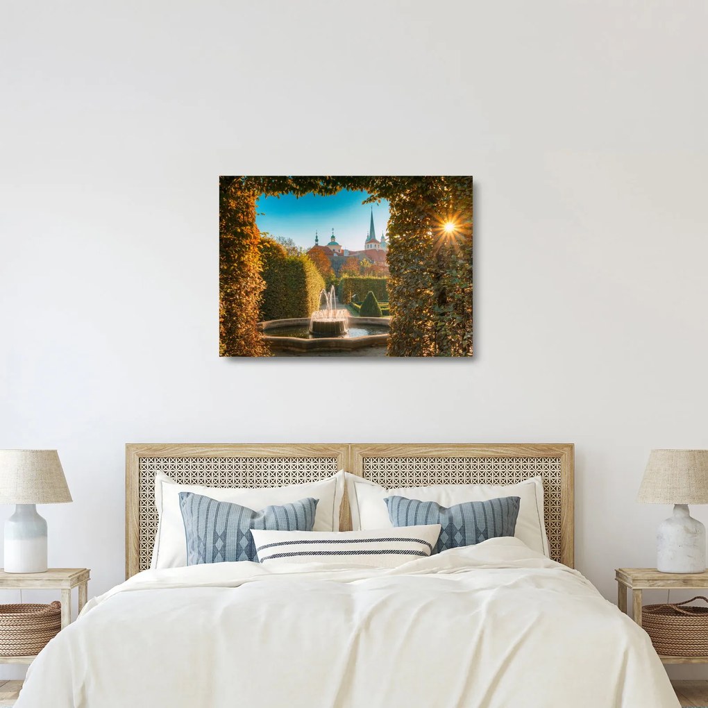 Üveg kép - Wallenstein palota (70x50 cm)