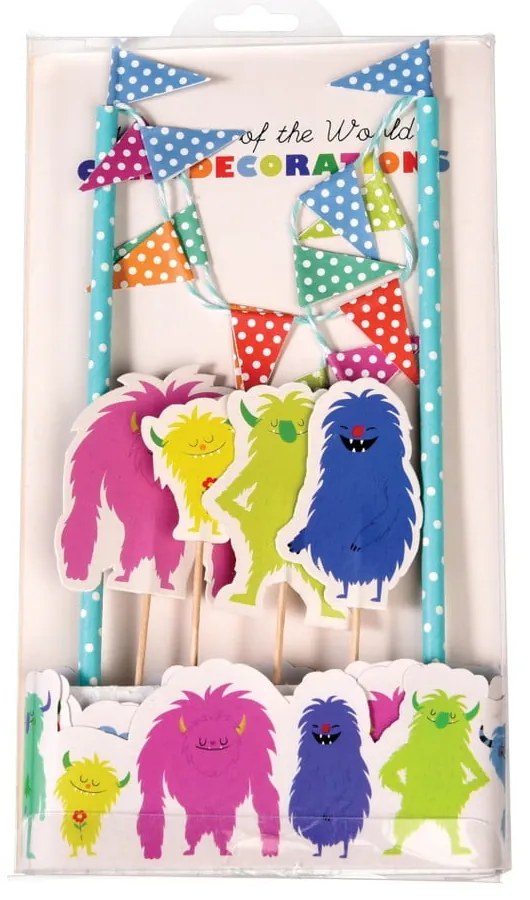 Monsters Of The World tortadíszítő készlet - Rex London