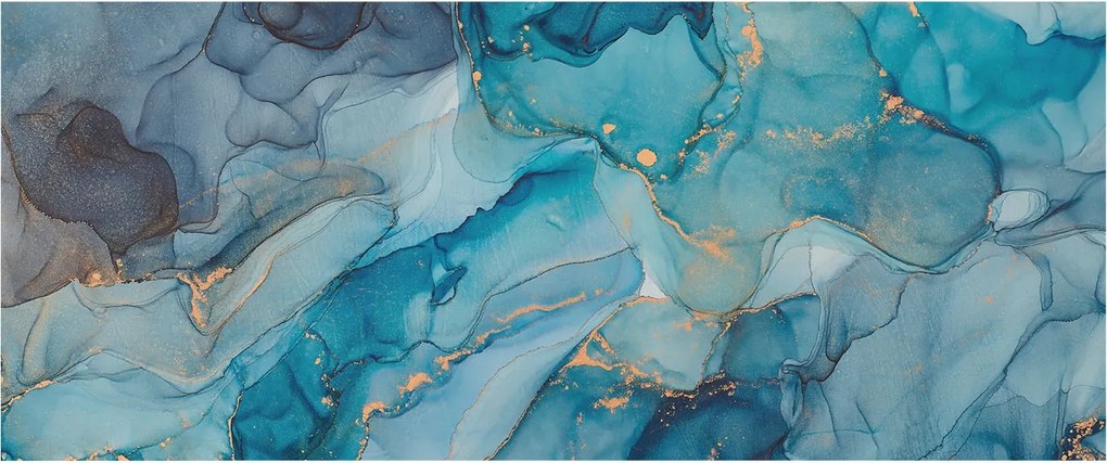 Fotótapéta Flizelina Fali Prémium 3D Kék absztrakt 250x104 Ragasztó