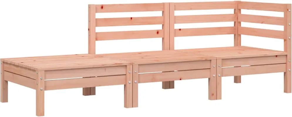 vidaXL háromszemélyes tömör duglászfa kerti kanapé