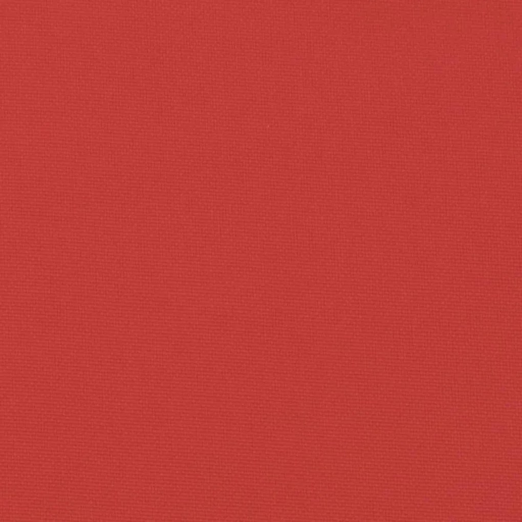2 db piros oxford szövet kerti padpárna 100 x 50 x 7 cm