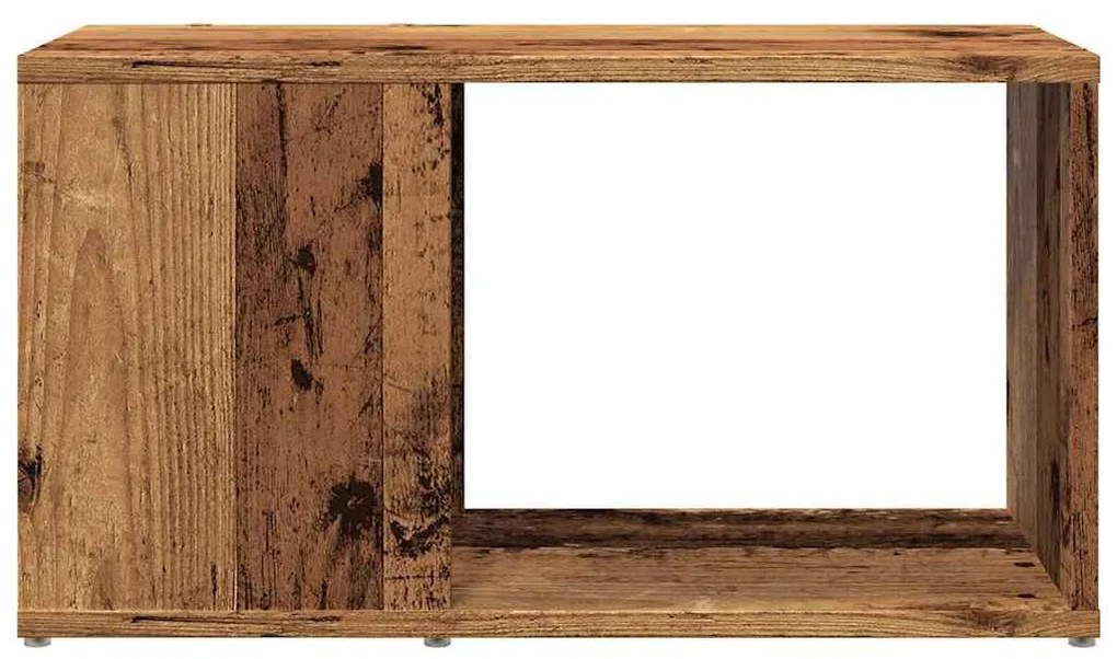 antik hatású szerelt fa TV-szekrény 60 x 24 x 32 cm