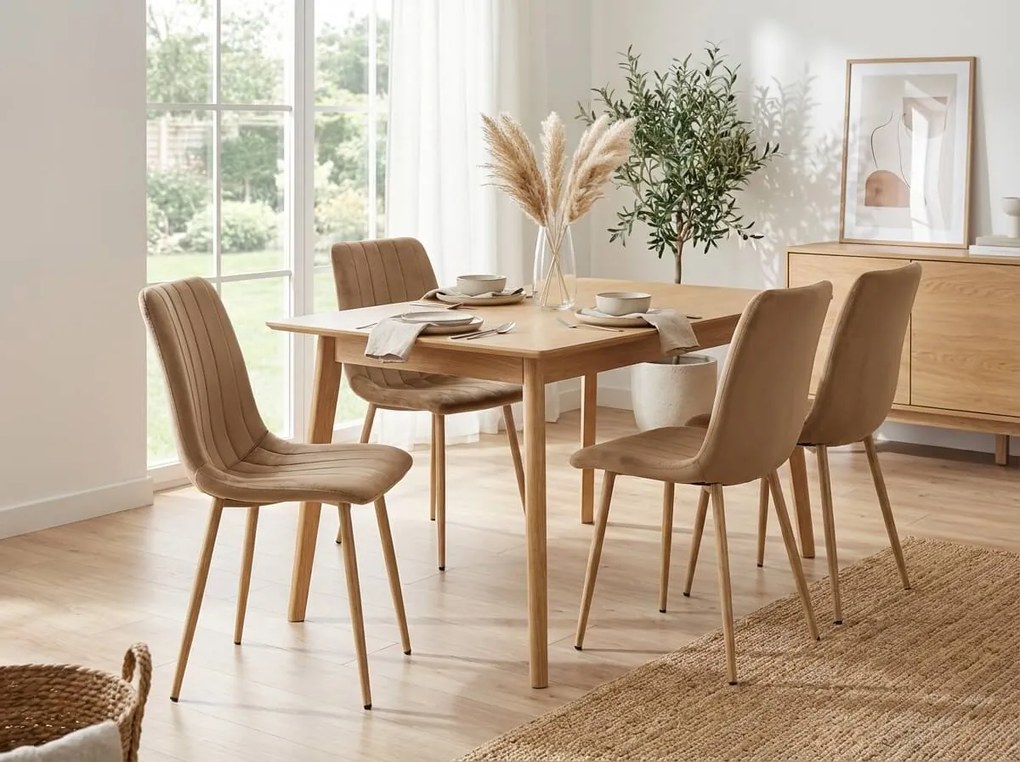 AKCE barna bársonyszék LAVA ALMOND BROWN II. minőség