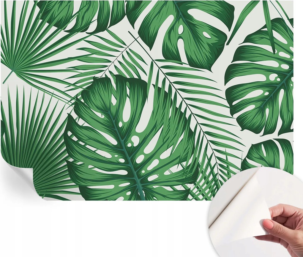 Design fali fotótapéta öntapadós Trópusi levelek 152x104 cm