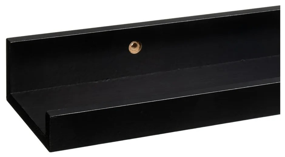 Fekete fali polc képekhez 80 cm – Casa Selección