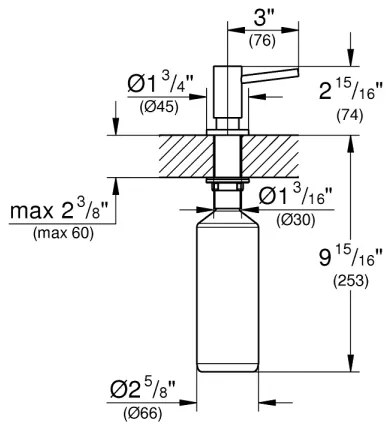 GROHE 40535DL0 - COSMOPOLITAN szappanadagoló 500 ml, bronz színű