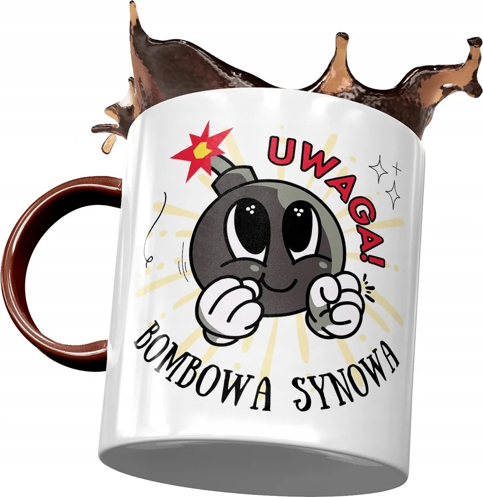 Bordó Bögre Fia Fiának Ajándék Nyomtatott Fotóval