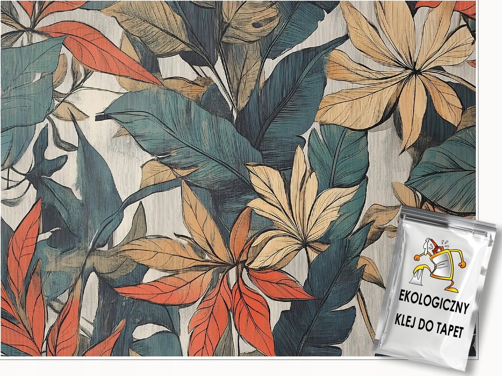 Fotótapéta Levelek Absztrakt Hálószoba Nappali Tapéta Flizelina 200x140