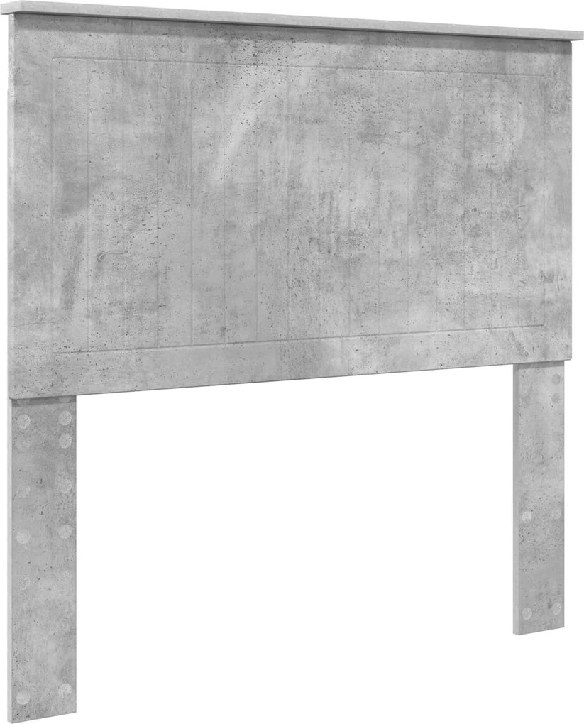 vidaXL Fejtámla fejtámlával Beton Szürke 100 cm Faanyag