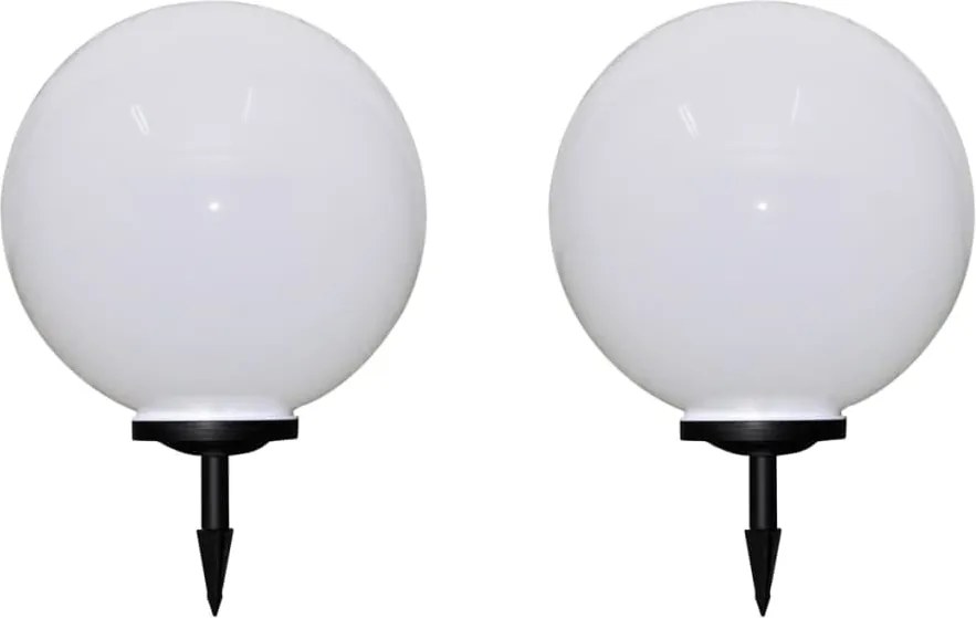vidaXL 2 db kültéri gyalogjáró LED-lámpa cölöppel 50 cm