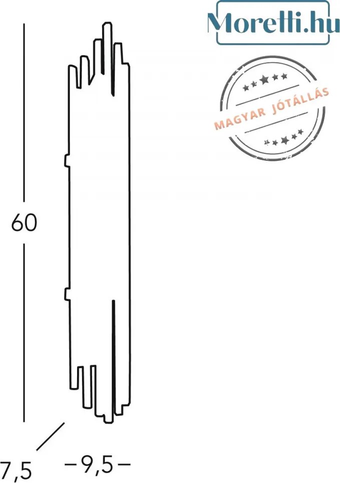 Fali Lámpa Arany ONTARIO AUSTROLUX 0342-63-3