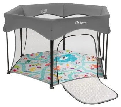 Lionelo - Játszókarám ROEL PLUS Szürke, többszínű