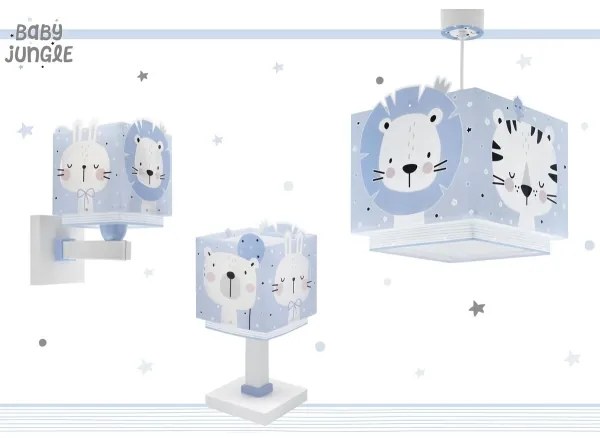 Dalber 63111T - Gyermeklámpa JUNGLE 1xE14/8W/230V kék