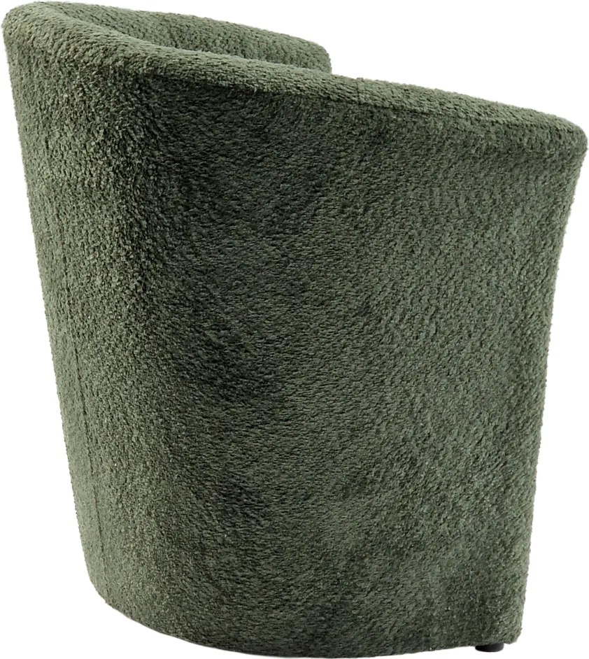 Klub fotel, zöld Coral anyag, CUBA