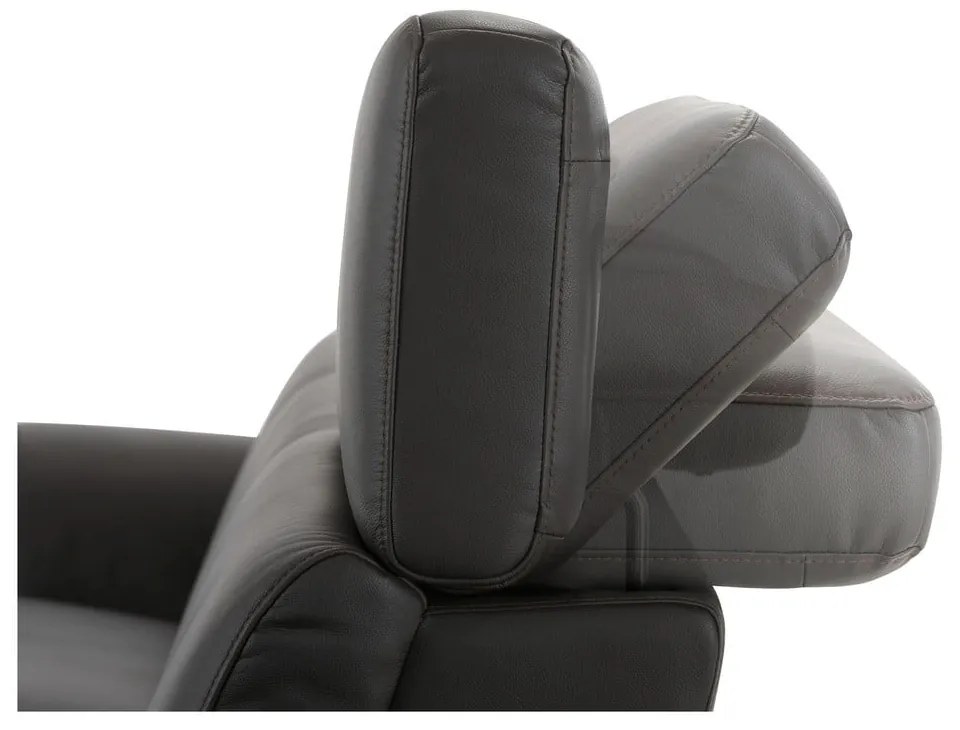 Sötétbarna bőrutánzat sarokkanapé (bal oldali) Capena – Støraa