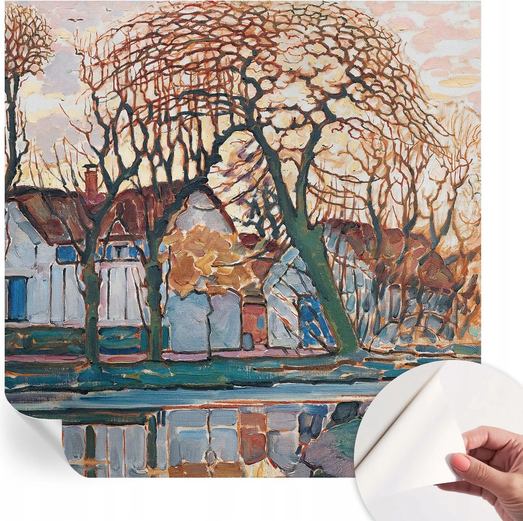 Fotótapéta Öntapadós Dekoratív tapéta Idilli tájkép 250x250 cm